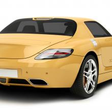 Photo of Solar Gard Ultra Performance Plus window tinting installed on a Mercedes Benz