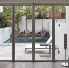 Quantum window tinting installed on patio doors Photo of Solar Gard Quantum window tinting installed on patio doors