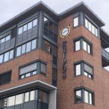 Photo of Solar Gard Sentinel Plus window tinting installed on the Kripos headquarters