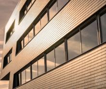 Silver AG window tinting on a commercial building Solar Gard Silver AG window tinting installed on a commercial building
