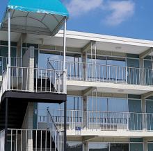 Stainless Steel window tinting installed on a hotel Photo of Solar Gard Stainless Steel window tinting installed on a hotel