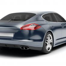 Photo of Solar Gard HP Charcoal window tinting installed on a Porsche