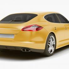Photo of Solar Gard HP Quantum window tinting installed on a Porsche