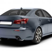 Photo of Solar Gard NR Charcoal window tinting installed on a Lexus